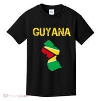 Guyana Map Flag Of Guyana Kids T-Shirt thumb 0