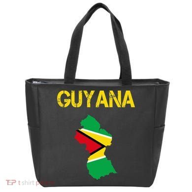 Guyana Map Flag Of Guyana Tote Bag