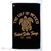 Gulf Mexico Foxtrot Delta Tango Resist Protest Women Golf Towel thumb 0