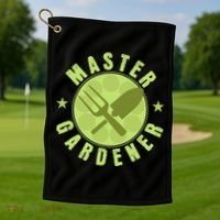 Gardening Master Gardener Golf Towel thumb 1
