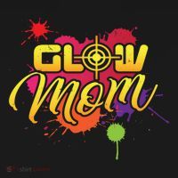 Glow Mom Gift Birthday Party Great Gift Paintball Women's Hoodie thumb 2