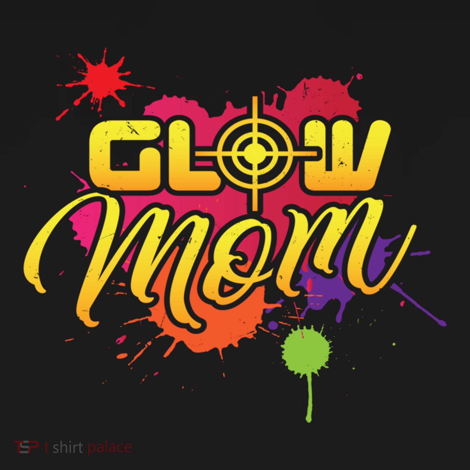 Glow Mom Gift Birthday Party Great Gift Paintball Women's Hoodie
