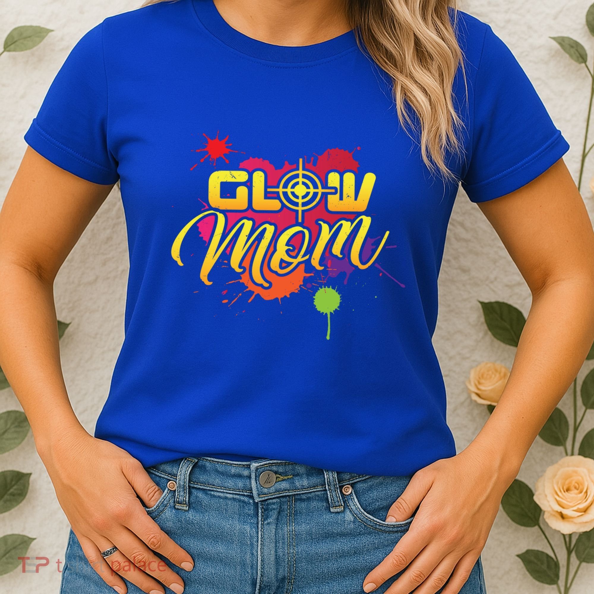 Glow Mom Gift Birthday Party Great Gift Paintball Women's T-Shirt