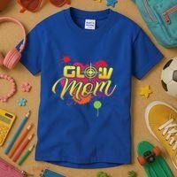 Glow Mom Gift Birthday Party Great Gift Paintball Kids T-Shirt thumb 3