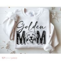 Golden Mom Golden Retriever Lover Dog Mama Funny Retro Sweatshirt thumb 2
