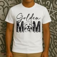 Golden Mom Golden Retriever Lover Dog Mama Funny Retro T-Shirt thumb 3