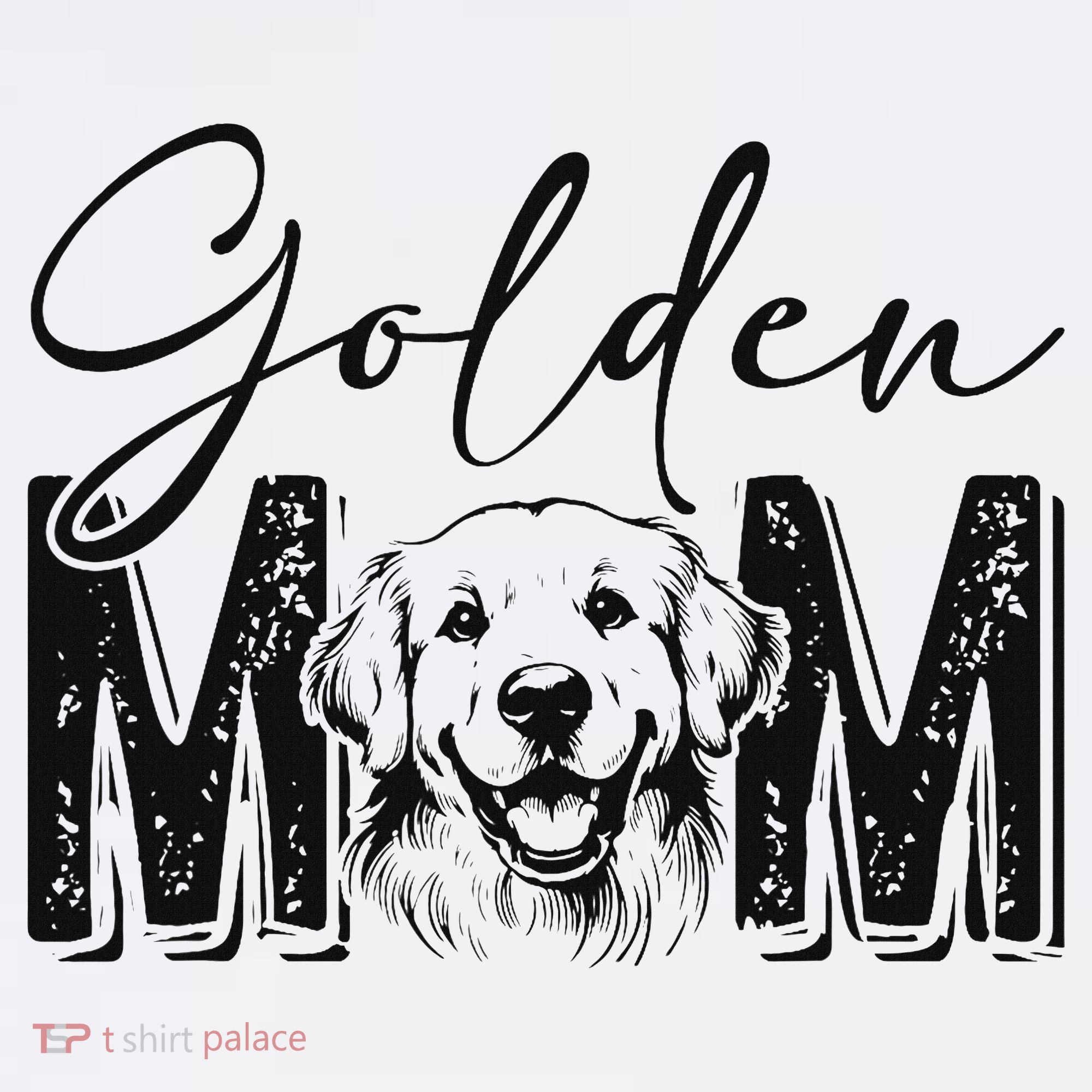 Golden Mom Golden Retriever Lover Dog Mama Funny Retro T-Shirt