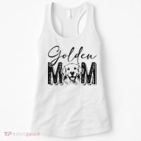 Golden Mom Golden Retriever Lover Dog Mama Funny Retro Women's Tank Top thumb 0