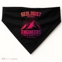 Geology Majors Geologist Because Engineers Need Heroes Too Gift USA-Made Doggie Bandana thumb 0