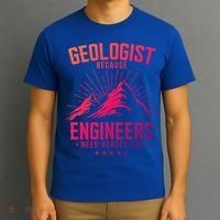 Geology Majors Geologist Because Engineers Need Heroes Too Gift T-Shirt thumb 3