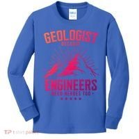 Geology Majors Geologist Because Engineers Need Heroes Too Gift Kids Long Sleeve Shirt thumb 0