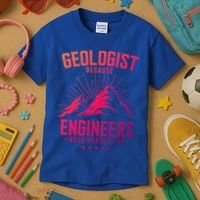 Geology Majors Geologist Because Engineers Need Heroes Too Gift Kids T-Shirt thumb 3