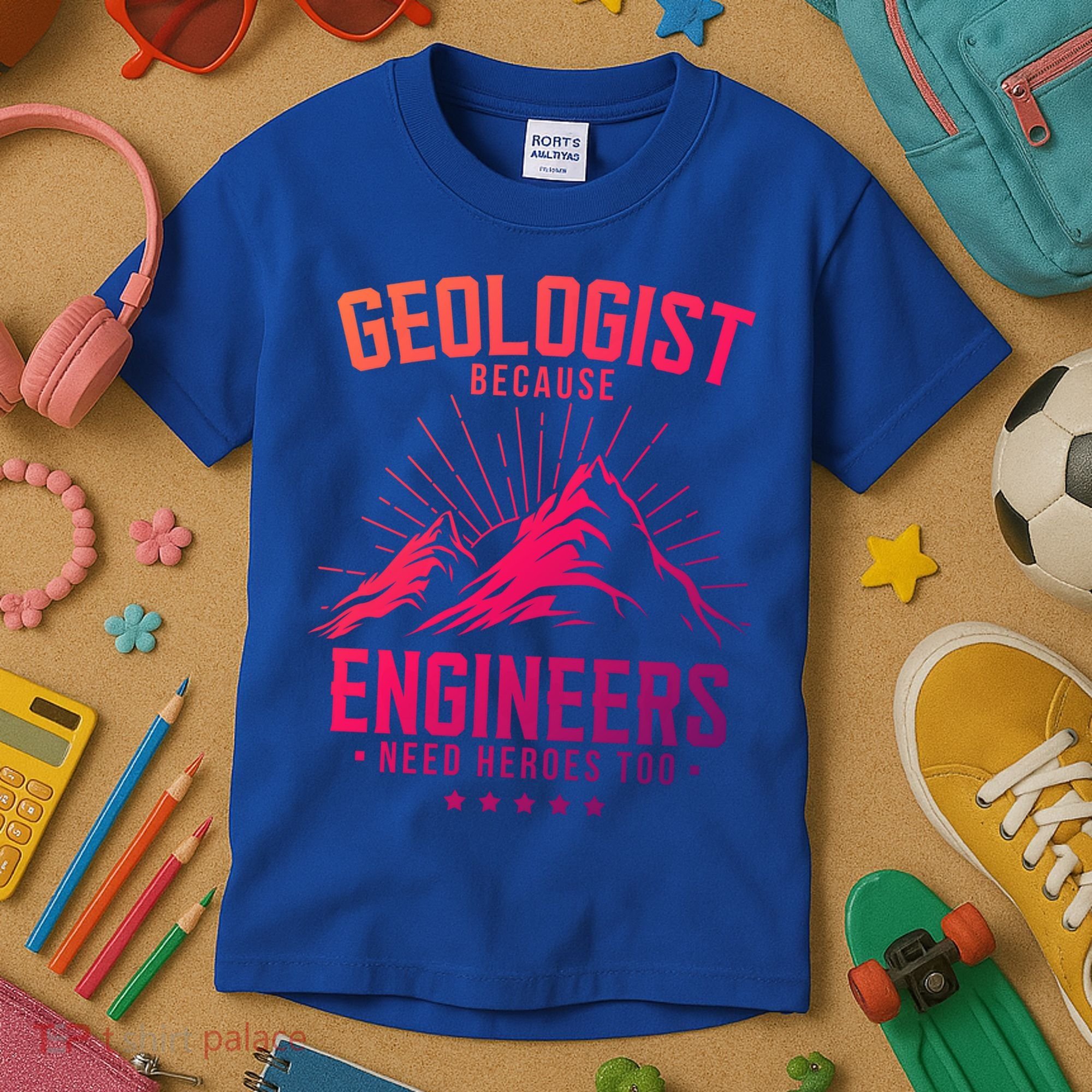 Geology Majors Geologist Because Engineers Need Heroes Too Gift Kids T-Shirt