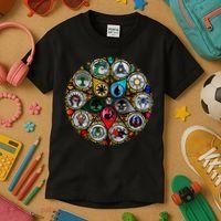 Gathering Magic Guild For Magic Lover Kids T-Shirt thumb 3
