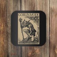 Goblin Mode Goblincore Fairycore Medieval Grunge Aesthetic Coaster thumb 0