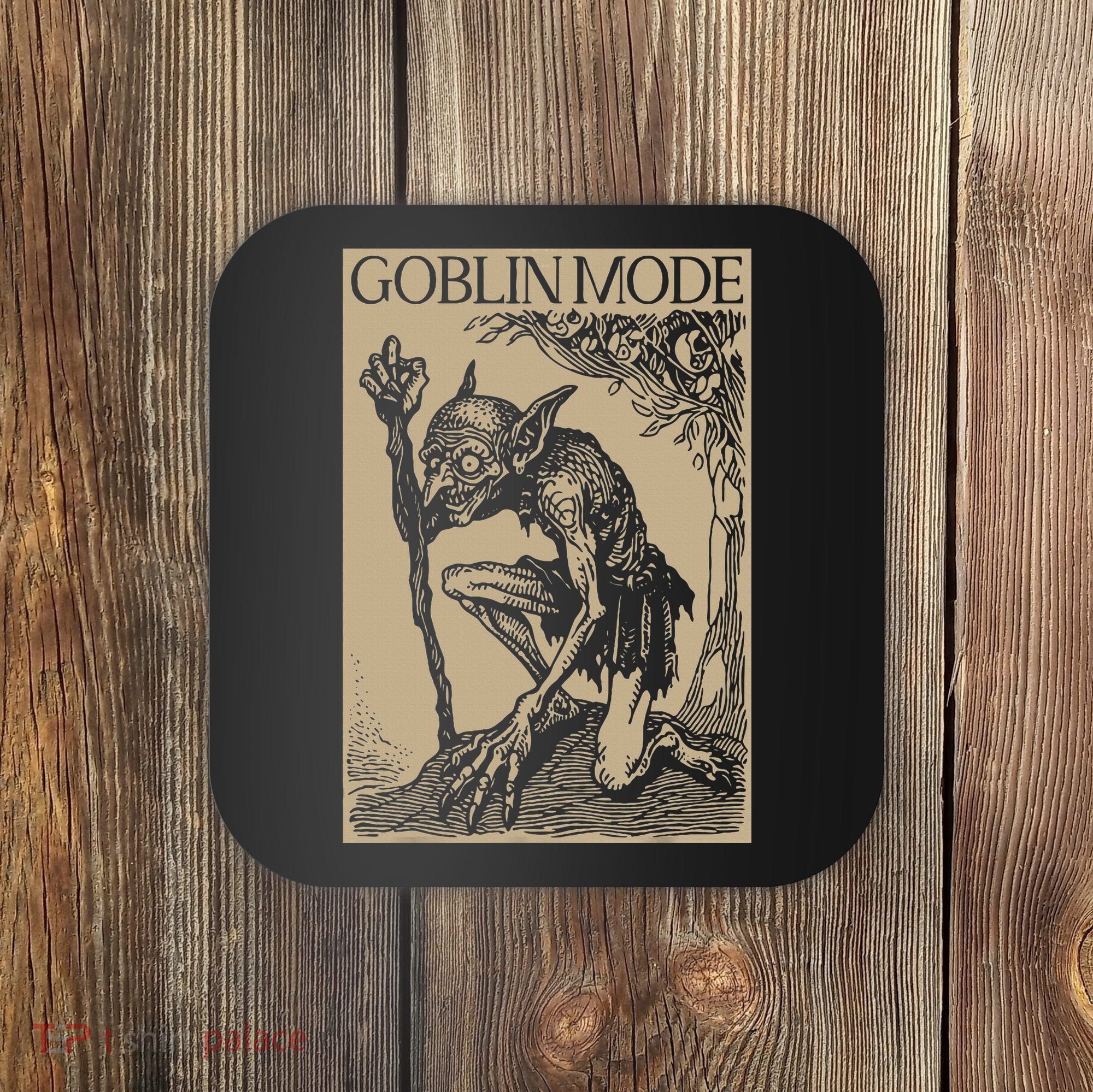 Goblin Mode Goblincore Fairycore Medieval Grunge Aesthetic Coaster