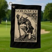 Goblin Mode Goblincore Fairycore Medieval Grunge Aesthetic Golf Towel thumb 1