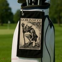 Goblin Mode Goblincore Fairycore Medieval Grunge Aesthetic Golf Towel thumb 2