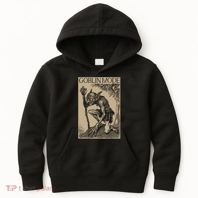 Goblin Mode Goblincore Fairycore Medieval Grunge Aesthetic Kids Hoodie