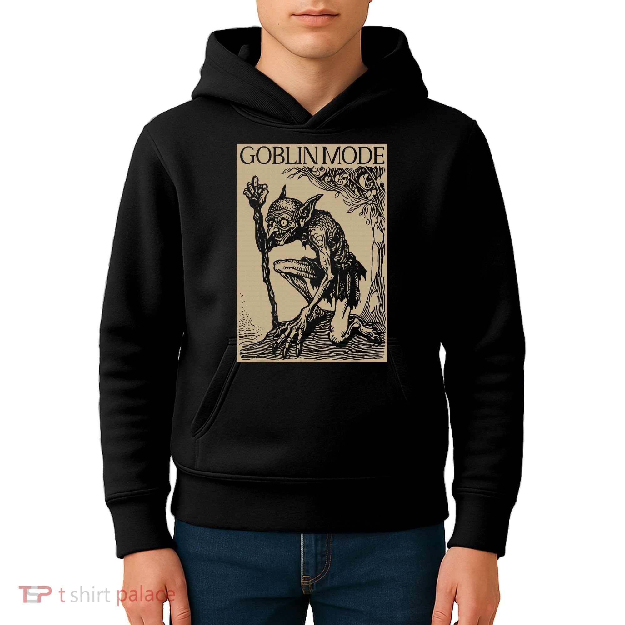 Goblin Mode Goblincore Fairycore Medieval Grunge Aesthetic Kids Hoodie
