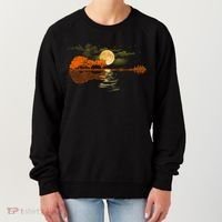 Guitar Meaningful Gift Nature Guitar Lake Shadow Love Women's Sweatshirt thumb 0