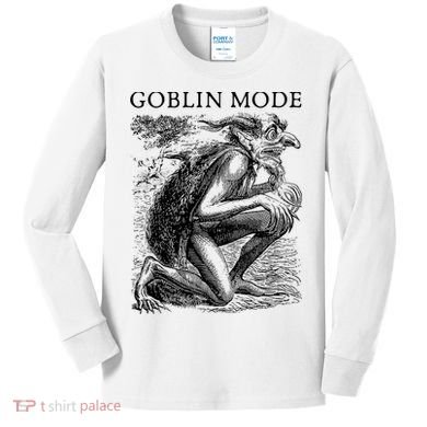 Goblin Mode Goblincore Vintage Aesthetic Kids Long Sleeve Shirt