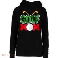 Golf Mom Gift For Mother's Day Womens Funnel Neck Pullover Hood thumb 0