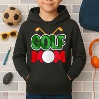 Golf Mom Gift For Mother's Day Kids Hoodie thumb 2