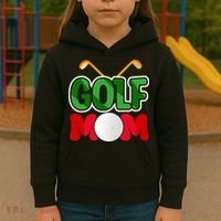 Golf Mom Gift For Mother's Day Kids Hoodie thumb 3