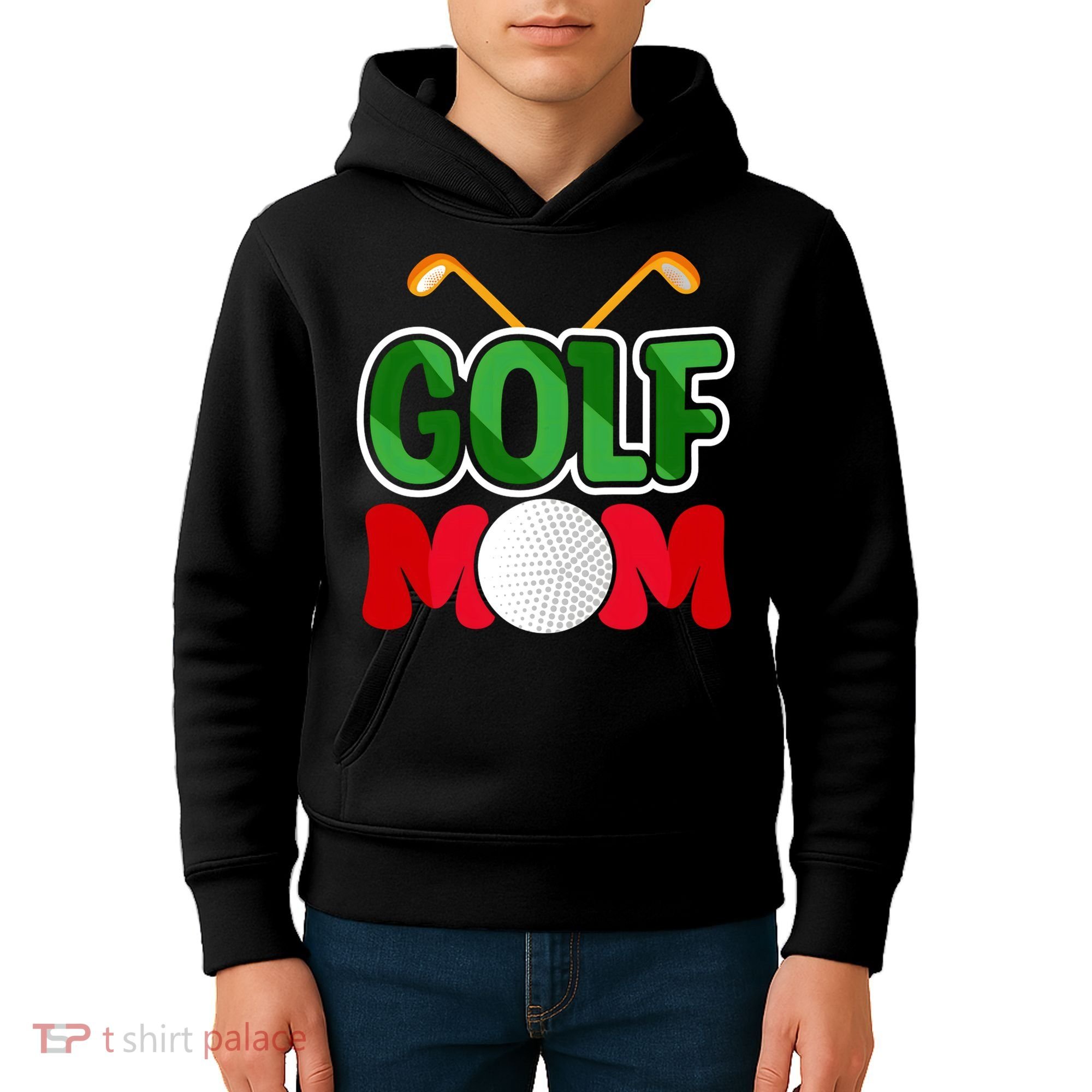 Golf Mom Gift For Mother's Day Kids Hoodie