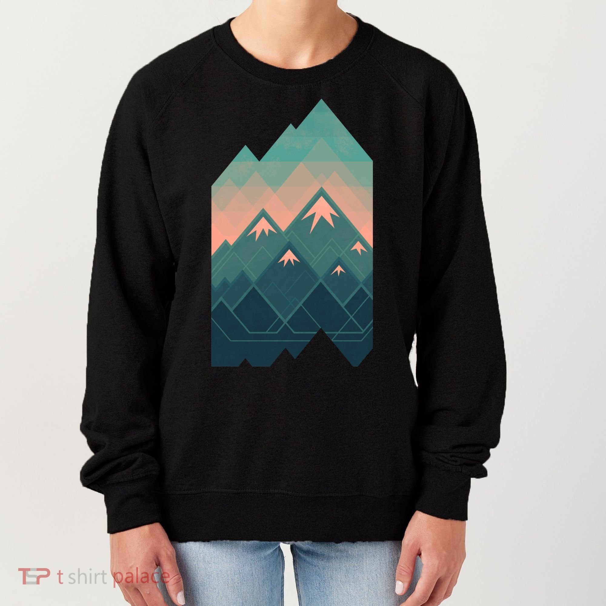 Geometric Mountains Women's Sweatshirt