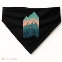Geometric Mountains USA-Made Doggie Bandana thumb 0