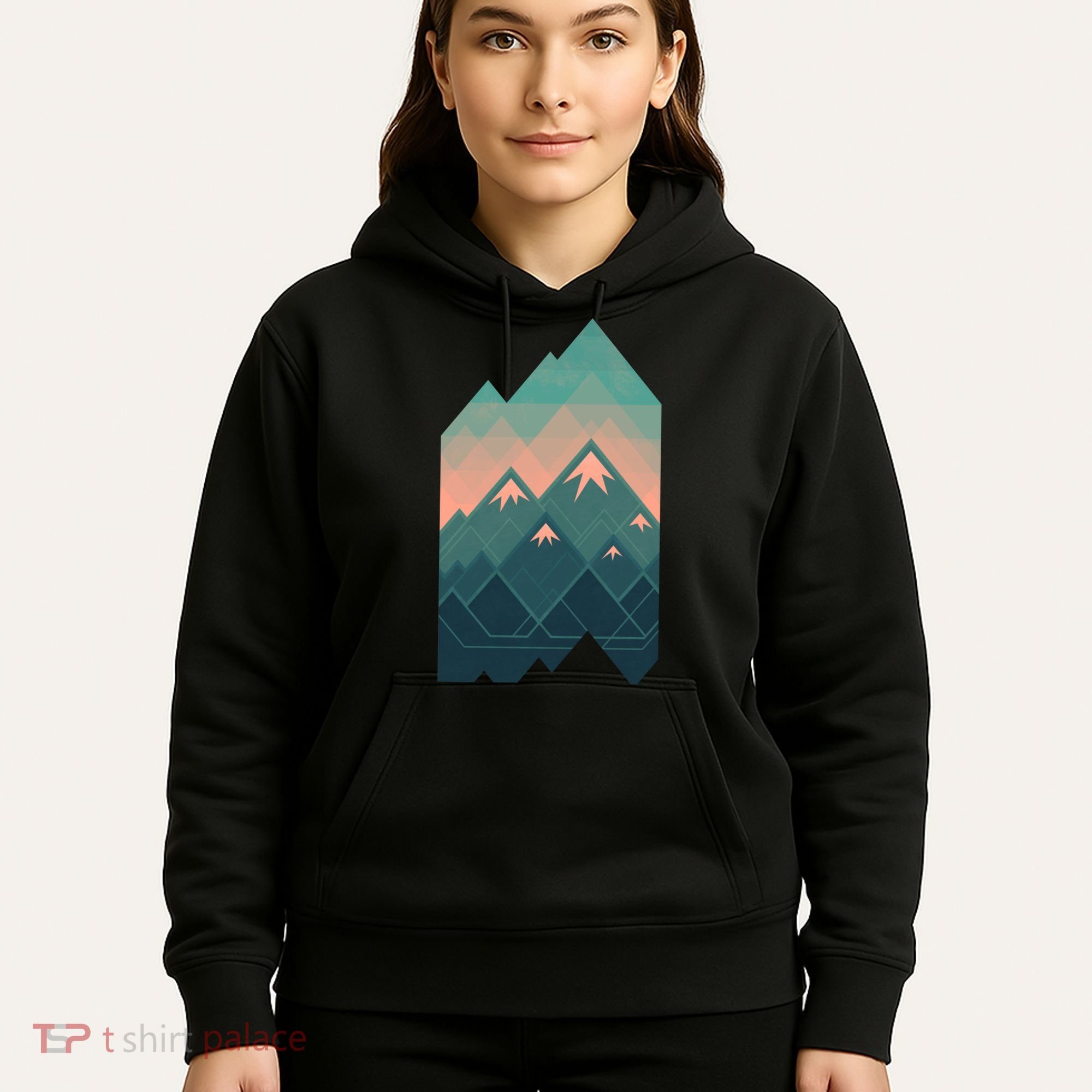 Geometric Mountains Hoodie
