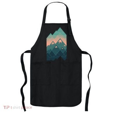 Geometric Mountains Apron