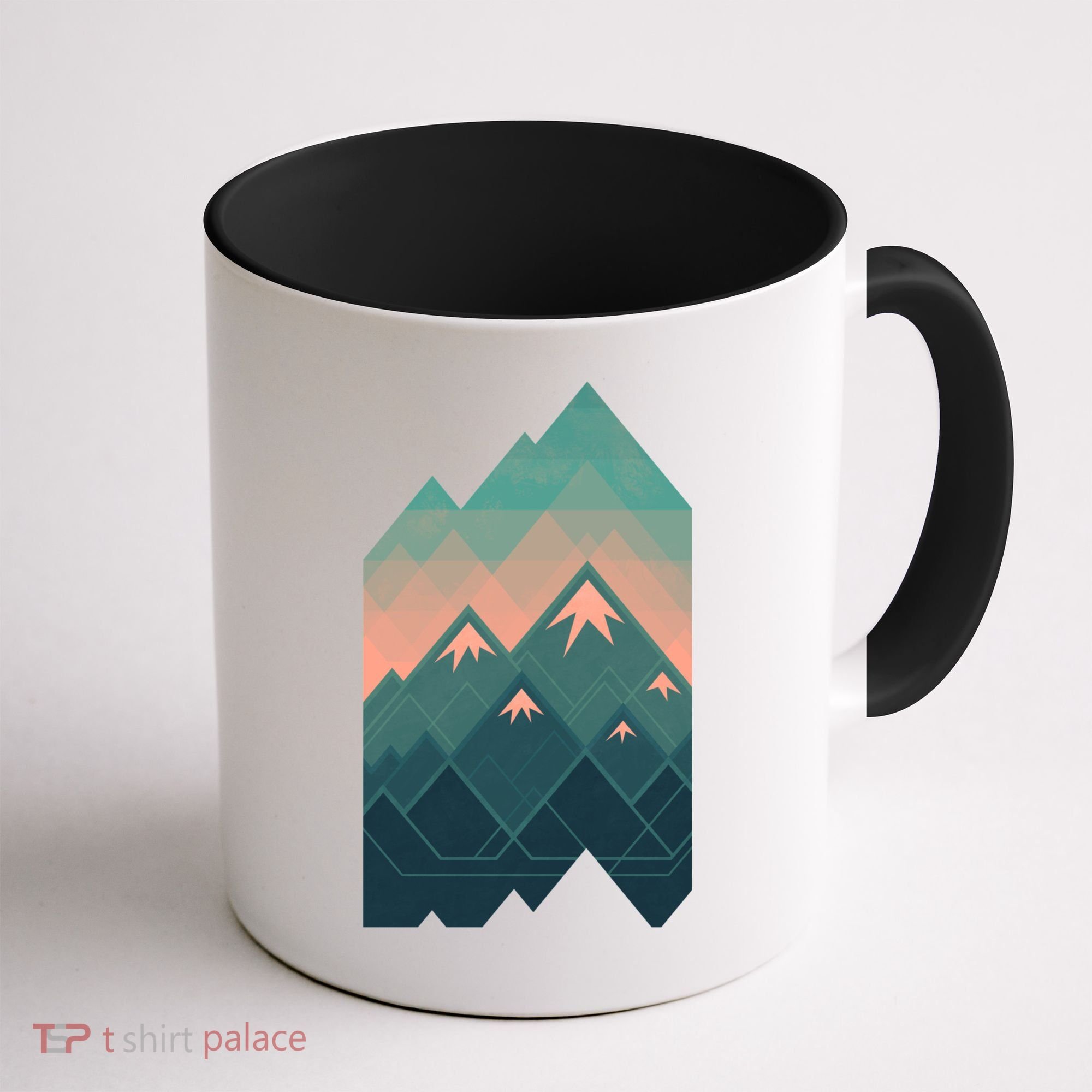 Geometric Mountains Coffee Mug
