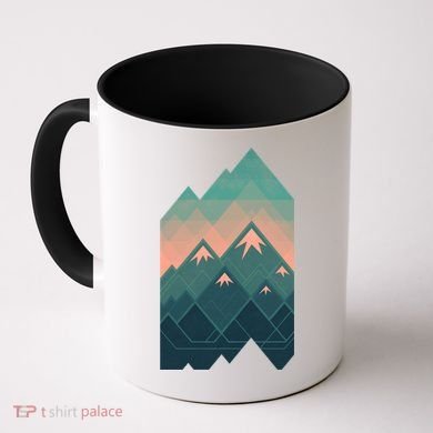 Geometric Mountains Coffee Mug
