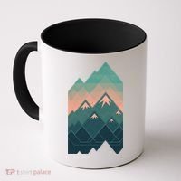 Geometric Mountains Coffee Mug thumb 0