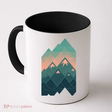 Geometric Mountains Coffee Mug