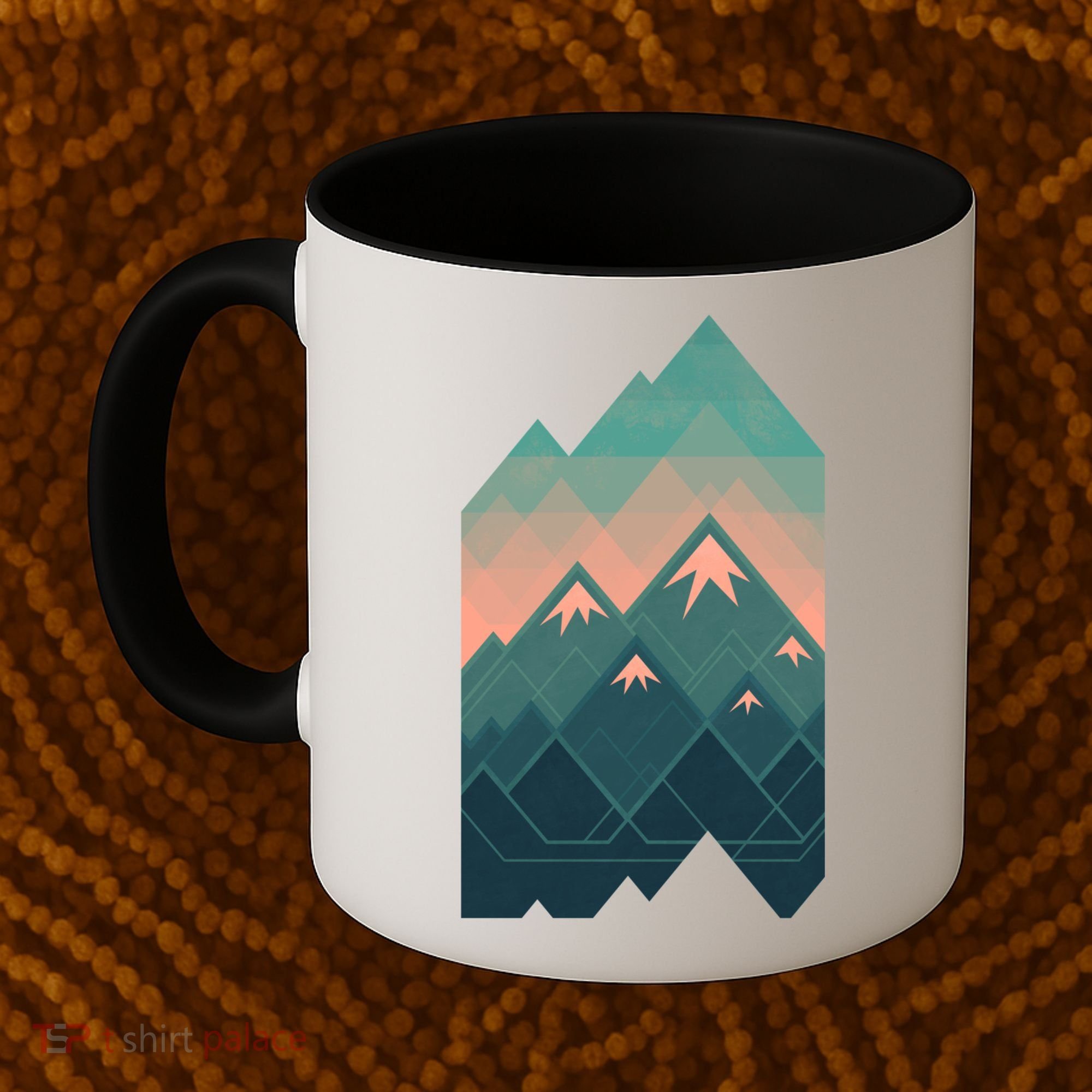 Geometric Mountains Coffee Mug
