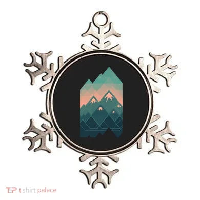 Geometric Mountains Ornament