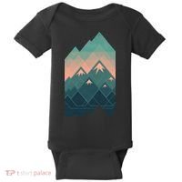 Geometric Mountains Baby Bodysuit thumb 0