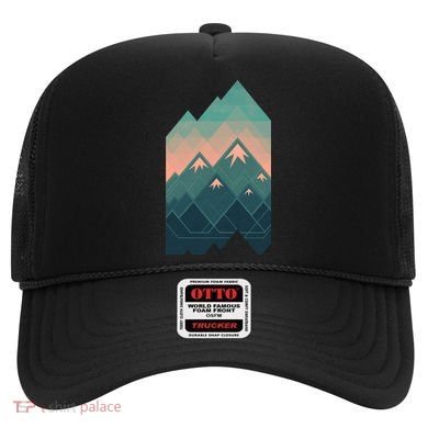 Geometric Mountains Hat
