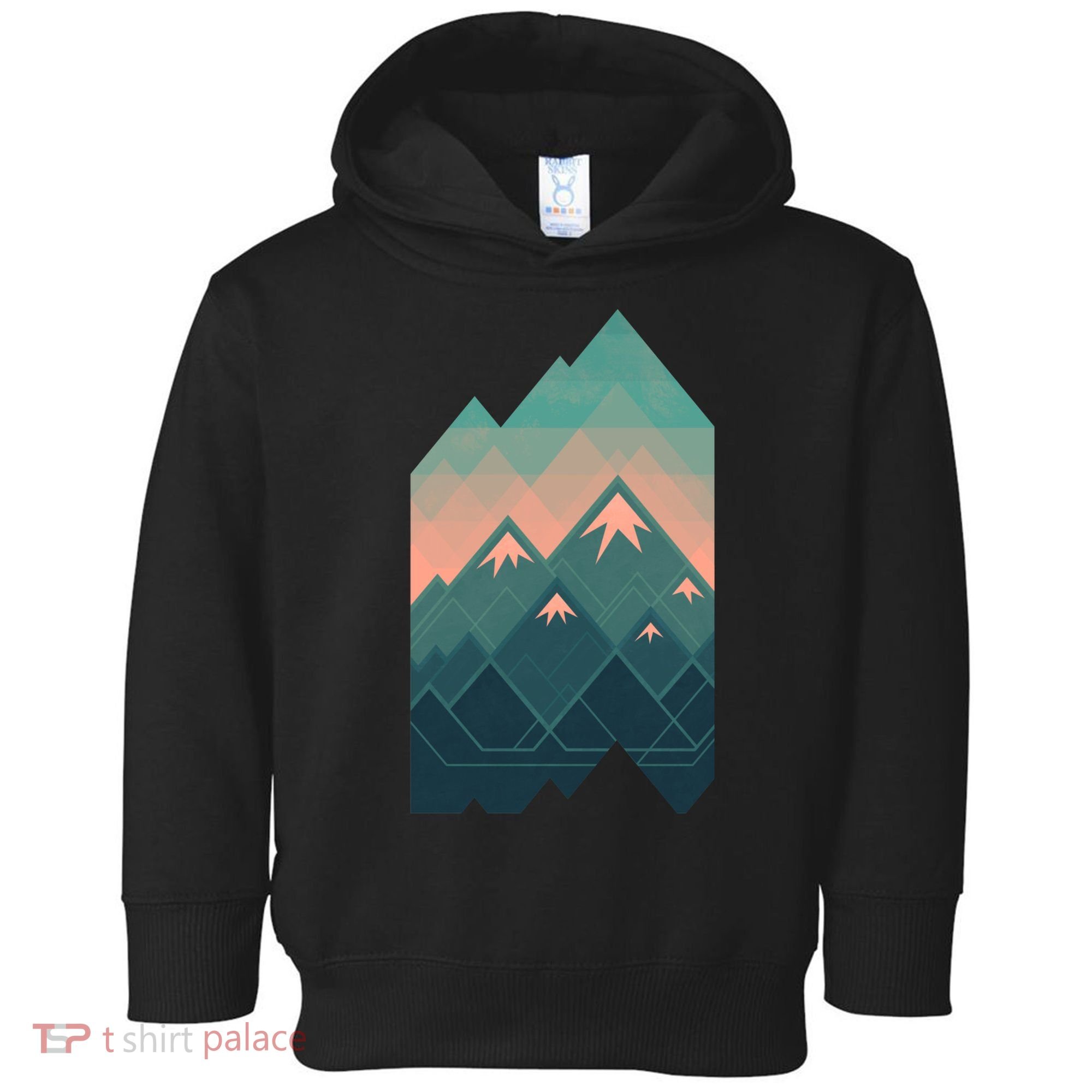 Geometric Mountains Toddler Hoodie