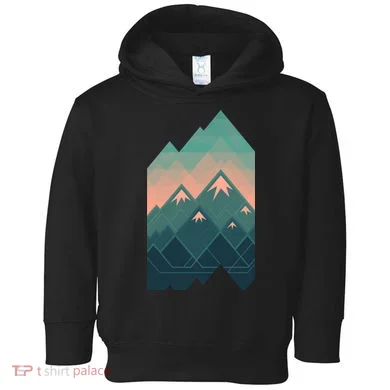 Geometric Mountains Toddler Hoodie