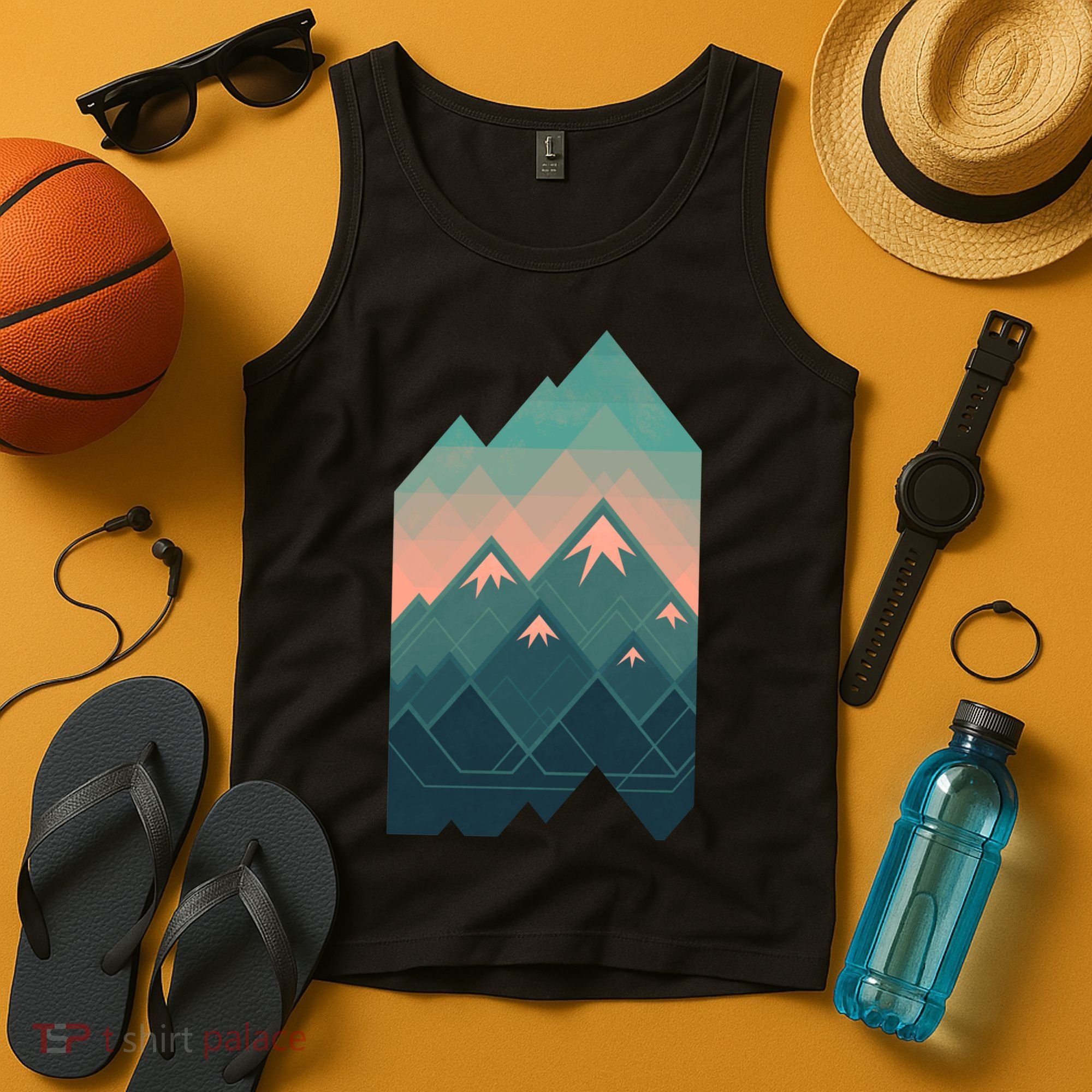 Geometric Mountains Tank Top