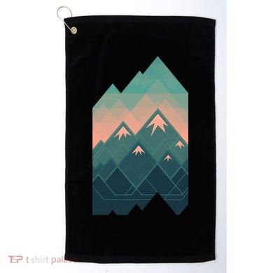 Geometric Mountains Golf Towel