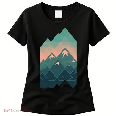 Geometric Mountains Women's T-Shirt