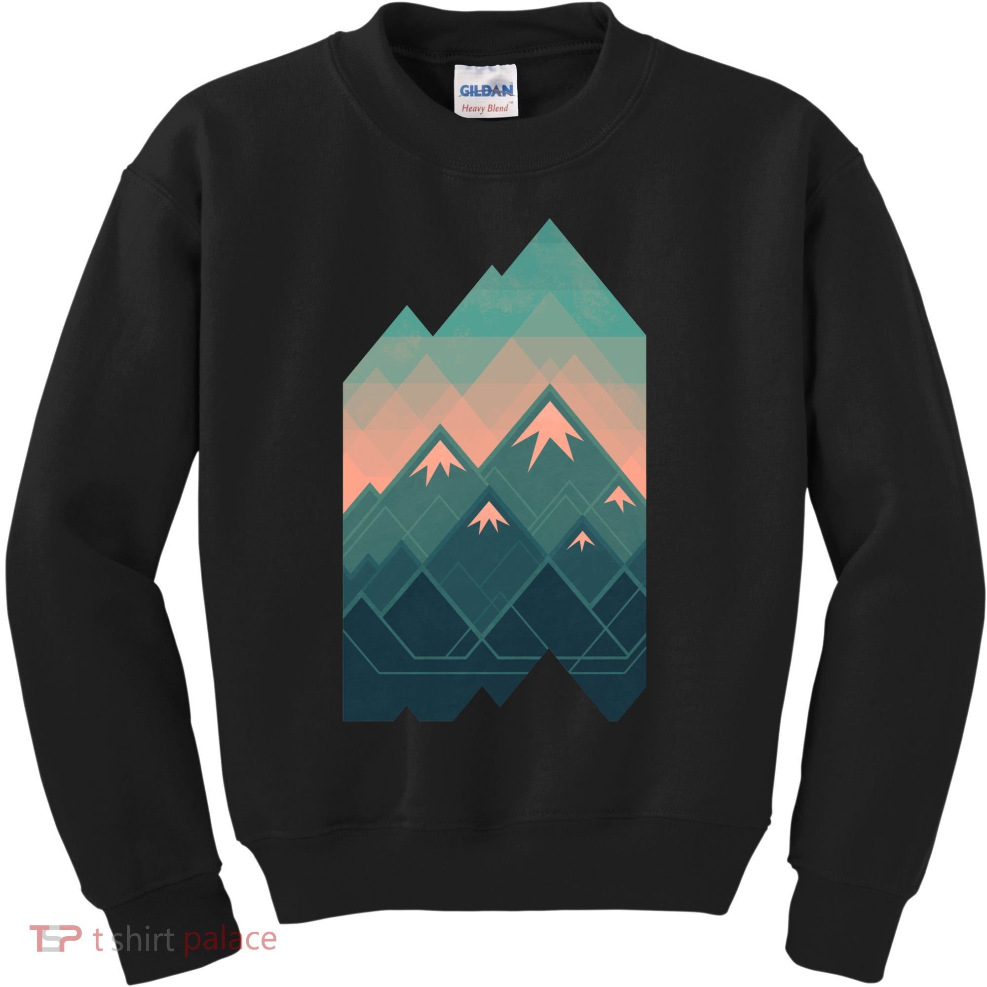 Geometric Mountains Kids Sweatshirt