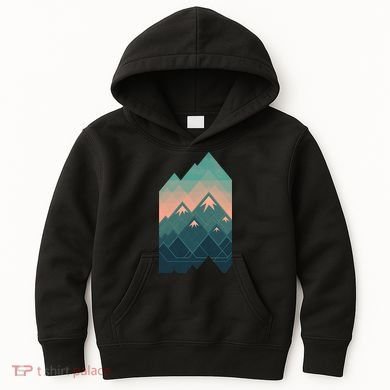 Geometric Mountains Kids Hoodie