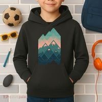 Geometric Mountains Kids Hoodie thumb 2